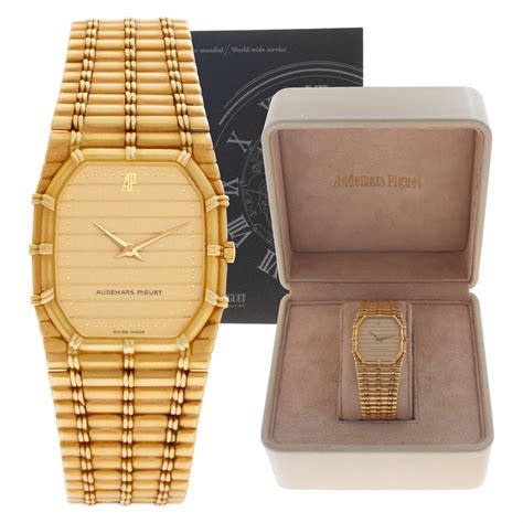 Preowned Audemars Piguet Bamboo 56205 18k 33mm Quartz